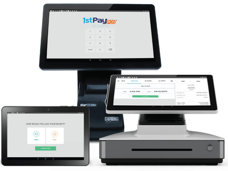 The 1stPayPOS Pro with Cash Drawer and PINPad